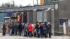 People queue for visas and other consular services at the U.S. embassy in Moscow. Asylum applications surged by nearly 40 percent last year, the fifth year in a row in which there has been an increase in the number of Russians seeking refuge in the United States.