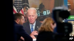 Presidenti Biden gjatë bisedës së sotme për mikroqarqet (25 korrik 2022)