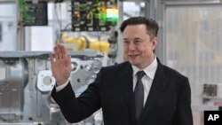 Tesla CEO Elon Musk attends the opening of the Tesla factory Berlin Brandenburg in Gruenheide, Germany, March 22, 2022. Elon Musk is taking a 9.2% stake in Twitter.