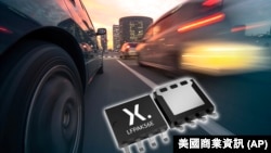 照片为荷兰安世半导体公司（Nexperia）新汽车芯片的广告：Nexperia 推出最低0.9 mΩ RDS(on) 的汽车级 MOSFET。