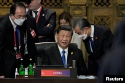 中国领导人习近平在巴厘岛出席G20峰会。（2022年11月15日）