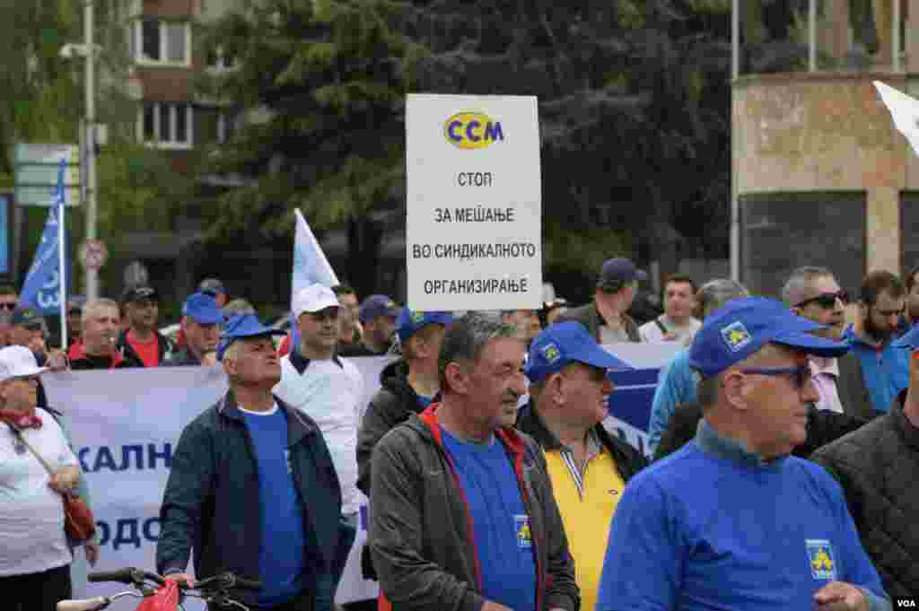 Union rallies in Skopje, North Macedonia at Labor day, 1st of May