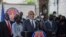 Premye Minis Ayisyen Ariel Henry pwononse yon diskou nasyonal nan Potoprens, Ayiti, 7 Fevriye 2022. 