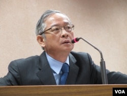 台湾执政党国民党立委林郁方（美国之音张永泰拍摄）