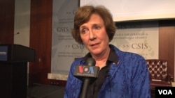 수전 숄티 북한자유연합 대표가 29일 워싱턴에서 열린 북한자유주간 행사에서 VOA와 인터뷰했다.