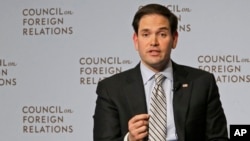 鲁比奥参议员对美国外交关系协会的成员们发表讲话（2015年5月13日）