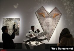 گوشه‌ای از چیدمان آثار در تالار دائمی منیر فرمانفرمائیان در مجموعه «نگارستان» دانشگاه تهران ILNA photo