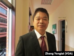 台湾在野党民进党立委蔡煌琅 (美国之音张永泰拍摄 )