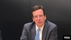 传统基金会亚洲研究中心主任洛曼(美国之音钟辰芳拍摄)