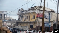 25일 괴한의 공격을 받은 모가디슈의 나사-하블로 호텔