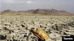 تصویری از تالاب خشک‌شده آق گل در همدان - بهمن ۹۶