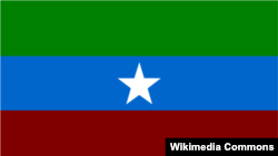 ኦብነግ “የኦጋዴን ብሔራዊ ባንዲራ” የሚለው ባንዲራ /ፎቶ - ከዊኪፔድያ የተገኘ/