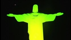 JO 2016 : le Christ Rédempteur illuminé aux couleurs du Brésil