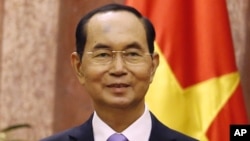 រូបឯកសារ៖ ​ប្រធានាធិបតី​វៀតណាម​ លោក ត្រាន់ ដាយក្វាង ​(Tran Dai Quang)​ ថតនៅថ្ងៃទី ១៣ ខែកញ្ញា ឆ្នាំ២០១៨។