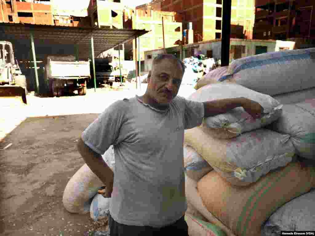 Maher, 56, a father of five children who works in a wheat storage facility: &ldquo;I was working in Jordan on a chicken farm, but I cam back here because my visa was finished and I couldn&rsquo;t renew it. Life here is hard here, but it&rsquo;s still my country.&rdquo;