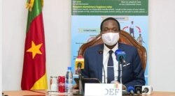 Joseph Beti Assomo, Cameroons Defense Minister (Moki Edwin Kindzeka/VOA)