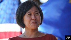 រូប​ឯកសារ៖ អ្នក​តំណាង​ពាណិជ្ជកម្ម​សហរដ្ឋ​អាមេរិក​លោកស្រី Katherine Tai ចូល​រួម​ក្នុង​ពិធី​មួយ​នៅ​ទីក្រុង​ Pittsburgh កាល​ពី​ថ្ងៃ​ទី​២៩ ខែ​កញ្ញា ឆ្នាំ​២០២១។