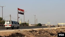 Syrian regime control point near Aleppo 
