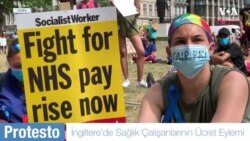 İngiltere’de Sağlık Çalışanları Meydanlarda