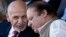 FILE - Afghan President Ashraf Ghani (l) talks with Pakistani Prime Minister Nawaz Sharif in Islamabad, Pakistan. After a recent brutal bombing in Kabul that killed 64 people and wounded 340, an outraged Ghani said he was no longer interested in Pakistan’s help to bring the Taliban to the negotiating table and instead he wanted Pakistan to launch an all-out operation against the Haqqani network on its territory. 