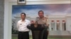 Kapolri didampingi oleh Kepala BNN Komjen Budi Waseso di kantor Presiden, Jakarta (Andylala)