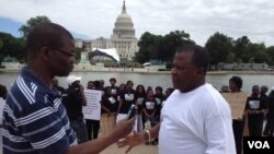 Reporter James Butty interviews Larry Eyong-Echaw, former chairman of the Southern Cameroon National Council - USA. 