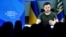 Президент України Володимир Зеленський під час онлайн-звернення до учасників Всесвітнього економічного форуму, 23 травня, 2022. REUTERS/Arnd Wiegmann/File Photo