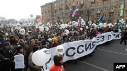 Москва. 4 февраля 2012 года. Шествие «За честные выборы»