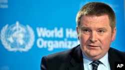 资料照片：世卫组织突发事件主任迈克尔·瑞安（Michael Ryan）医生。（美联社照片）
