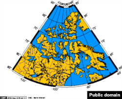 جزایر بین گرینلند و کانادا در قطب شمال