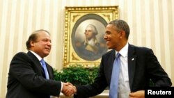 Predsednik Obama i pakistanski premijer Navaz Šarif juče u Beloj kući