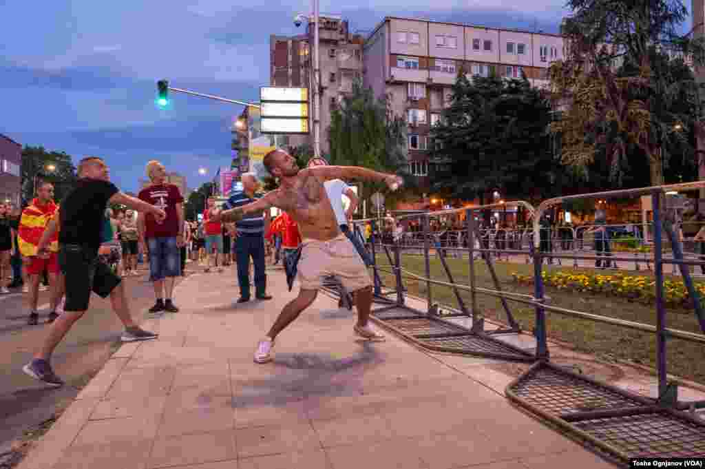 Rally in Skopje, North Macedonia, against the French proposal for start of the EU negotiations, Wednesday 07_06_2022
