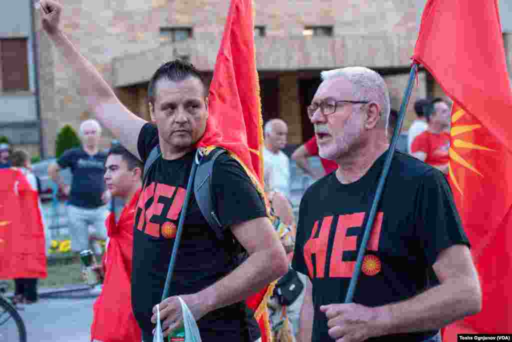 Sixth day of rally in Skopje against the French proposal for EU negotiations, Thursday, July_07_22