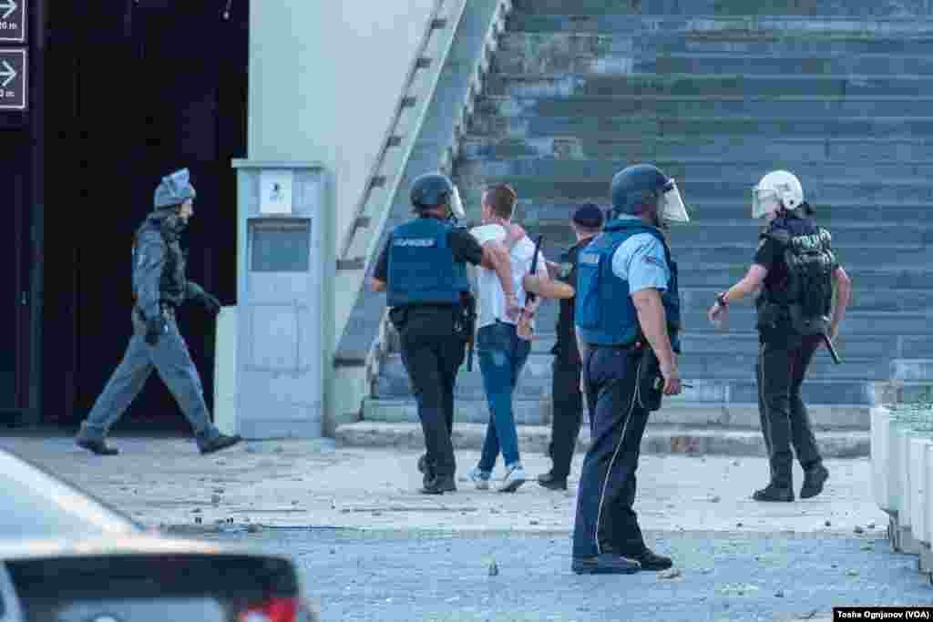 Rally in Skopje, North Macedonia, against the French proposal for start of the EU negotiations, Wednesday 07_06_2022