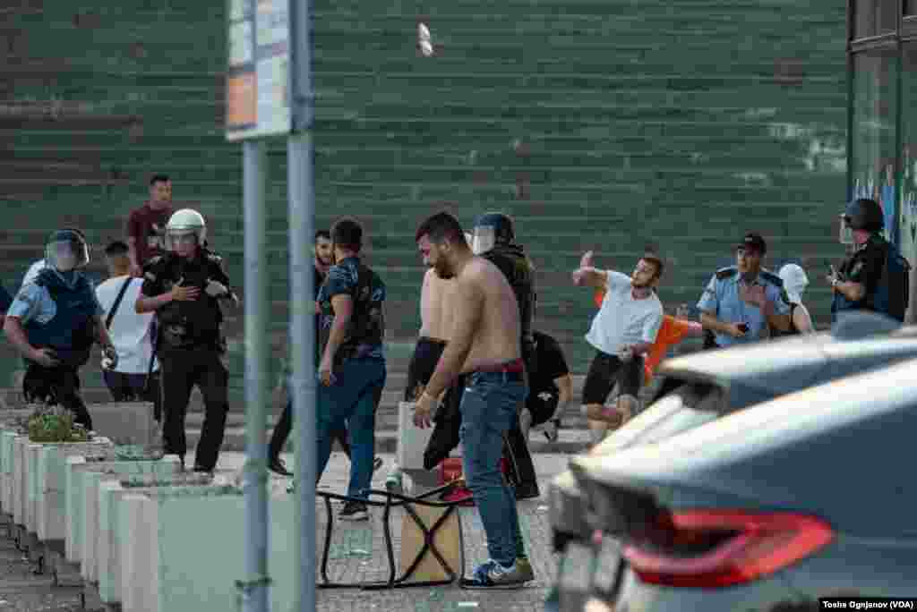 Rally in Skopje, North Macedonia, against the French proposal for start of the EU negotiations, Wednesday 07_06_2022