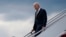 President Joe Biden arrives at Andrews Air Force Base after delivering remarks in Cleveland about the American Recovery Act, July 6, 2022, in Andrews Air Force Base, Maryland.