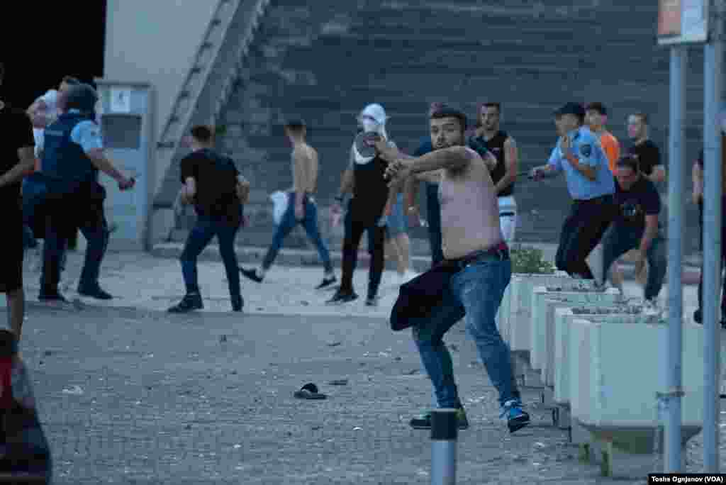 Rally in Skopje, North Macedonia, against the French proposal for start of the EU negotiations, Wednesday 07_06_2022
