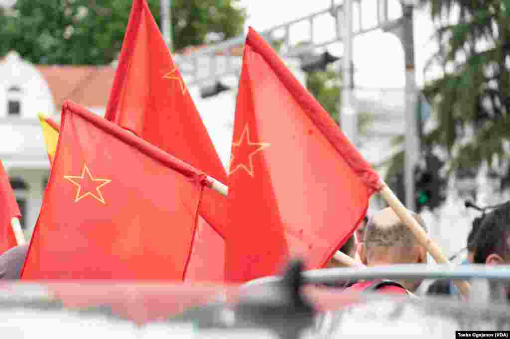 Traffic Blockade at the Government of N. Macedonia, Rally against the French proposal for EU negotiations