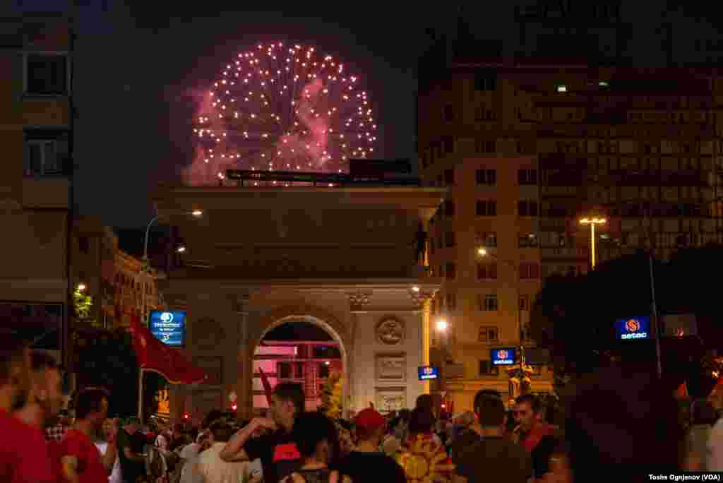 Rally in Skopje, North Macedonia, against the French proposal for start of the EU negotiations, Wednesday 07_06_2022