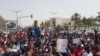 La manifestation à Dakar, Sénégal, le 24 mai 2018. (VOA/Seydina Abe Gueye)