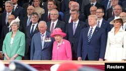 Shugaban Amurka Donald Trump a taron shugabannin duniya a birnin Portmouth