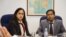  អ្នកស្រី Sonali Jain-Chandra (ឆ្វេង) អ្នក​ដឹកនាំ​គណៈប្រតិភូ​មូលនិធី​រូបិយវត្ថុ​អន្តរជាតិ (IMF) មក​កម្ពុជា ​និង​លោក Faisal Ahmed អ្នក​តំណាង​មូលនិធិ IMF ប្រចាំ​នៅ​កម្ពុជា​ ធ្វើ​សន្និសីទ​ព័ត៌មាន​មួយ​កាល​ពី​ថ្ងៃ​ទី​២ ខែ​កក្កដា ឆ្នាំ​២០១៥។ (នៅ វណ្ណារិន/VOA)