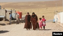 ملل متحد برای بیجا شده‌گان شهر موصل کمپ‌های موقت ایجاد کرده است