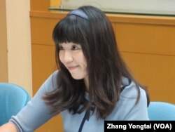 台湾师范大学台湾语文学系教授莊佳颖（美国之音张永泰拍摄）