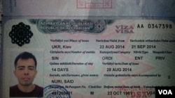 Said Nurinin Azərbaycan vizası