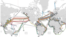 全球海底光缆示意图，图片由TeleGeography提供。