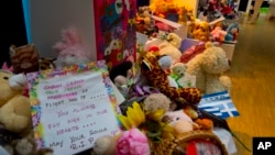 Tempat memorial korban bencana udara MH17 di bandar udara Schiphol di Amsterdam, Belanda.