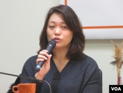 台湾在野党亲民党立委陈怡洁(美国之音张永泰拍摄)