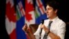 Canada's Prime Minister Justin Trudeau speaks at a meeting of the Calgary Chamber of Commerce in Calgary, Alberta, Canada, Dec. 21, 2016.