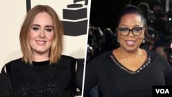 اپرا وینفری (راست)، ادل.